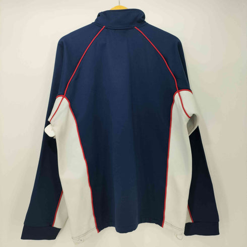 アンブロ UMBRO ハーフジップ ラグラン 裾ドローコード トラックトップ メンズ JPN:XL