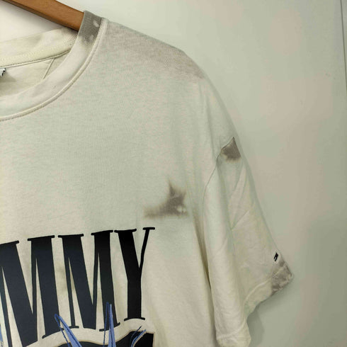 トミージーンズ tommy jeans フロントプリントクルーネック S/S Tシャツ タイダイ メンズ import:M