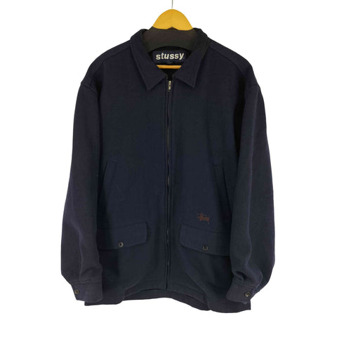 ステューシー Stussy 90S 紺タグ ウールスポーツジャケット メンズ import:L