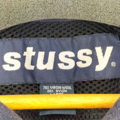 ステューシー Stussy 90S 紺タグ ウールスポーツジャケット メンズ import:L