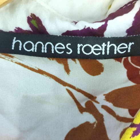 hannes roether キュプラ 花柄 シャツワンピース レディース import:M