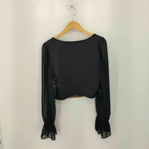 ROMWE シアースリーブ クロップド トップス Y2K レディース L