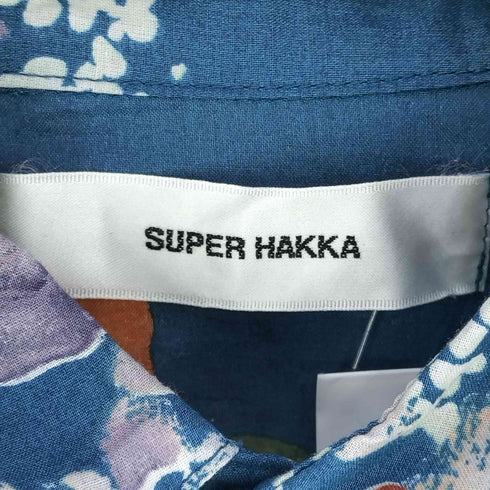 スーパーハッカ SUPER HAKKA 花柄 コットン シャツワンピース レディース
