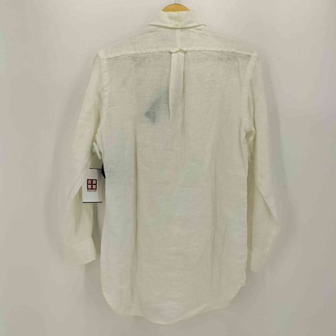 ラルフローレン RALPH LAUREN インド製 リネン ボタンダウン L/S シャツ メンズ import:XS