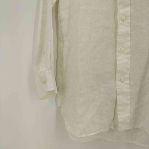 ラルフローレン RALPH LAUREN インド製 リネン ボタンダウン L/S シャツ メンズ import:XS