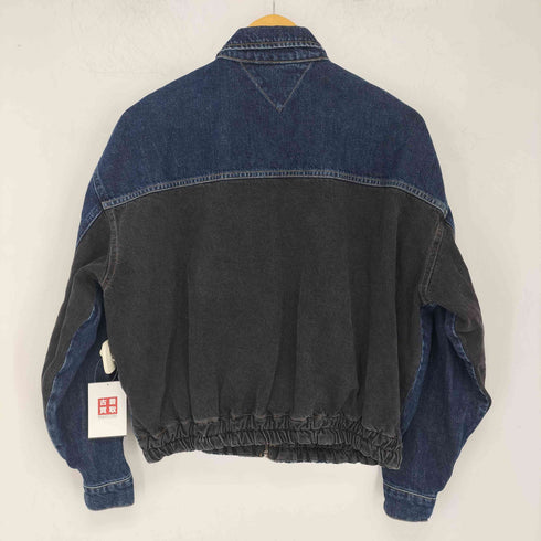 トミージーンズ tommy jeans ZIP CROPPED JACKET SVMXRG ジップアップデニムブルゾン レディース import:M