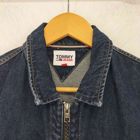 トミージーンズ tommy jeans ZIP CROPPED JACKET SVMXRG ジップアップデニムブルゾン レディース import:M