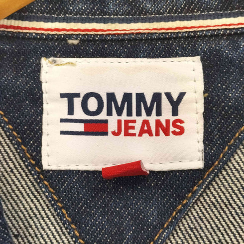 トミージーンズ tommy jeans ZIP CROPPED JACKET SVMXRG ジップアップデニムブルゾン レディース import:M