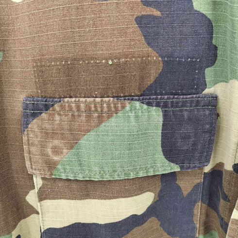 ユーエスアーミー U.S. ARMY 90S ウッドランドカモ リップストップ BDU ジャケット 96年納入 メンズ MEDIUM-SHORT