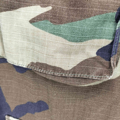 ユーエスアーミー U.S. ARMY 90S ウッドランドカモ リップストップ BDU ジャケット 96年納入 メンズ MEDIUM-SHORT