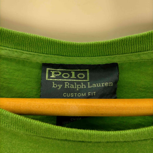 ポロバイラルフローレン Polo by RALPH LAUREN CUSTOM FIT MALIBU サーファー プリント 後染め Tシャツ メンズ import:L