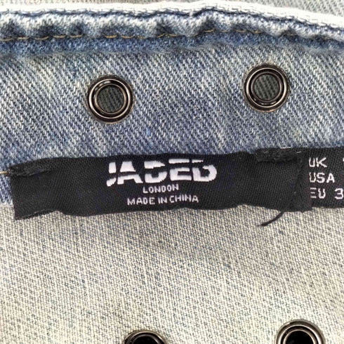 ジェイディッドロンドン JADED LONDON ベルトデザイン デニムミニスカート Y2K レディース UK6