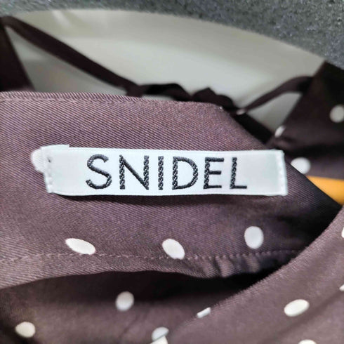 スナイデル snidel ギャザーパフスリーブドットワンピース レディース JPN:0