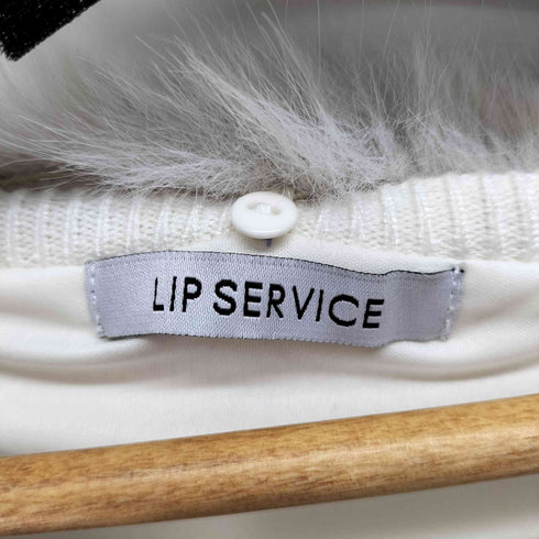 リップサービス LIP SERVICE ファーオフショルボタンニットワンピース レディース JPN:S