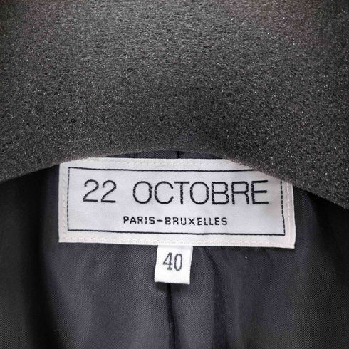 ヴァンドゥオクトーブル 22 OCTOBRE Angola fur アンゴラ混 ラビットファー ジャケット レディース JPN:40