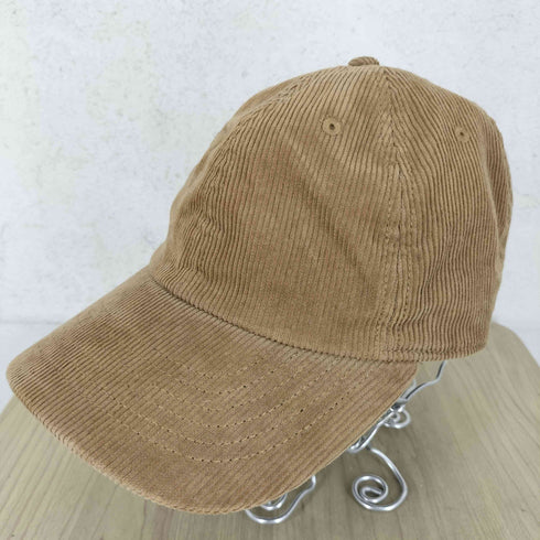 ニューハッタン NEWHATTAN MAVIMOON ロゴプレートコーデュロイキャップ レディース F