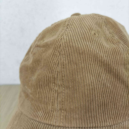 ニューハッタン NEWHATTAN MAVIMOON ロゴプレートコーデュロイキャップ レディース F