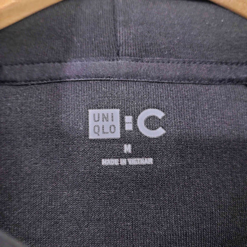 ユニクロシー UNIQLO:C 24AW スウェットオーバーサイズプルパーカ ブラック Mサイズ メンズ JPN:M