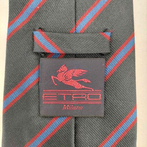 エトロ ETRO ストライプ シルク ネクタイ メンズ