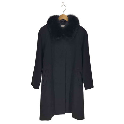 LEMIORE cashmere fur ブルーフォックスファー カシミヤ100% ロングコート レディース JPN:13号
