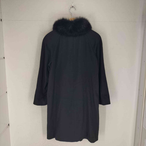 LEMIORE cashmere fur ブルーフォックスファー カシミヤ100% ロングコート レディース JPN:13号