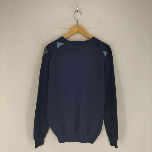 アルファ ALPHA cashmere カシミヤ100% アーガイルセーター メンズ JPN:L