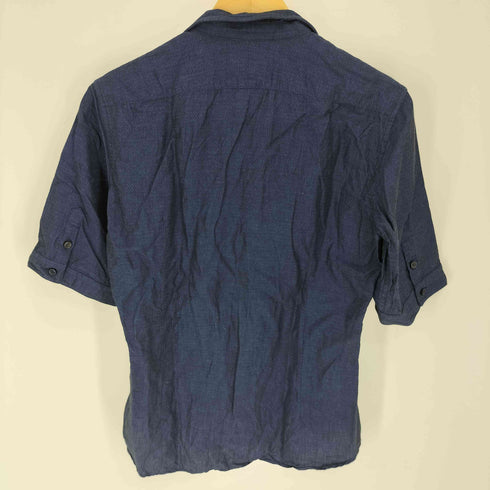 ニコルクラブフォーメン NICOLE CLUB FOR MEN 総柄 開襟 オープンカラー S/S シャツ メンズ JPN:46