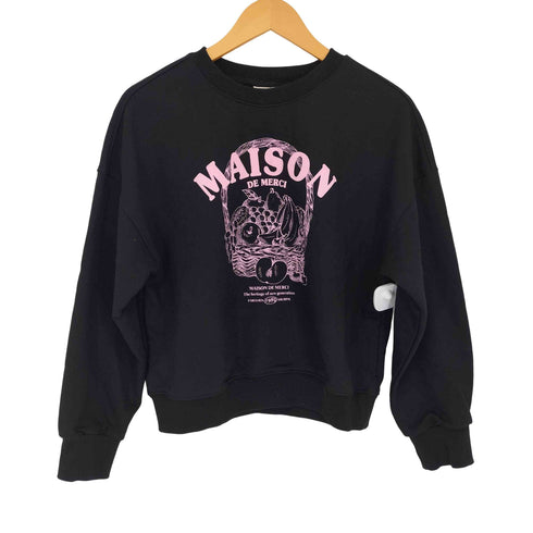 MAISON DE MERCI ウィメンズクロップフルーツギフトヘビーテリースウェットシャツ レディース M