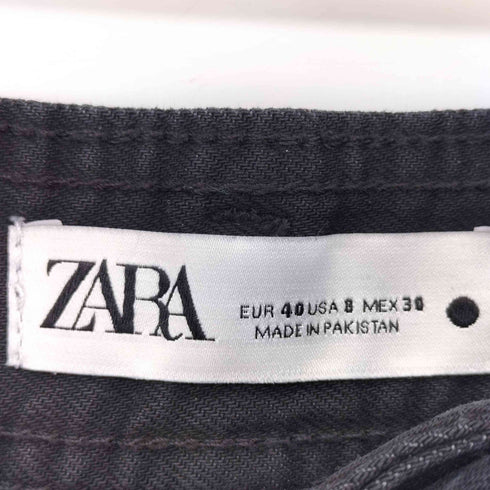 ザラ ZARA MARINE STRAIGHT HIGH-WAIST JEANS レディース 40