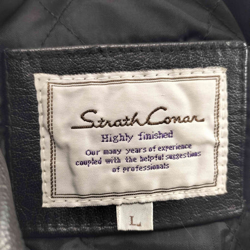 STRATH CONAR cow leather ダブルライダースジャケット メンズ JPN:L