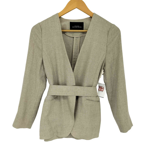 ユナイテッドアローズグリーンレーベルリラクシング UNITED ARROWS green label relaxing リネンライク FM トリアセ PE ノーラペル ジャケット レディース JPN:36