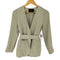ユナイテッドアローズグリーンレーベルリラクシング UNITED ARROWS green label relaxing リネンライク FM トリアセ PE ノーラペル ジャケット レディース JPN:36