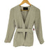 ユナイテッドアローズグリーンレーベルリラクシング UNITED ARROWS green label relaxing リネンライク FM トリアセ PE ノーラペル ジャケット レディース JPN:36