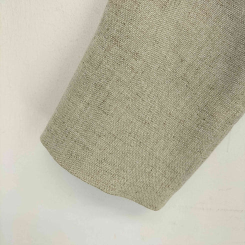 ユナイテッドアローズグリーンレーベルリラクシング UNITED ARROWS green label relaxing リネンライク FM トリアセ PE ノーラペル ジャケット レディース JPN:36