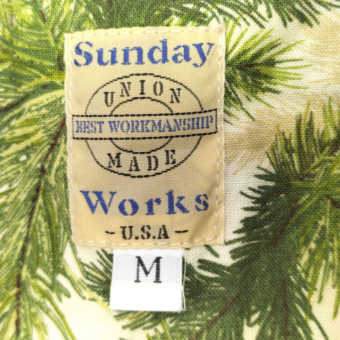 sunday works usa製 ボタニカル ショップコート レディース import:M