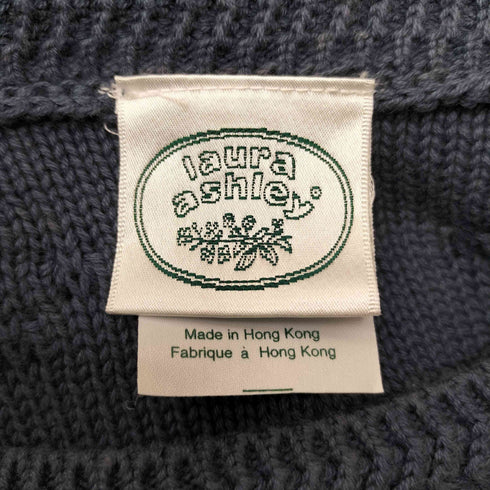 ローラアシュレイ LAURA ASHLEY デザイン クルーネック プルオーバー ニット レディース import:S