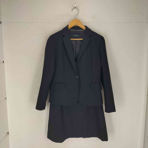 ユナイテッドアローズグリーンレーベルリラクシング UNITED ARROWS green label relaxing CR W/PU SAXO 1B ジャケット CR W/PU SAXO Aライン スカート セットアップ レディース 40/40