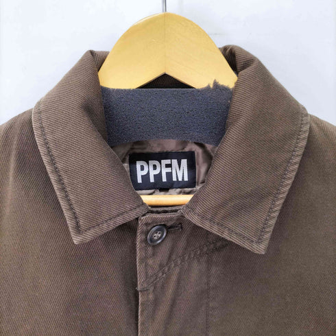 ピーピーエフエム PPFM ツイル ワーク ハーフ コート 裏地キルティング メンズ JPN:L