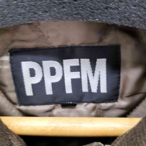 ピーピーエフエム PPFM ツイル ワーク ハーフ コート 裏地キルティング メンズ JPN:L