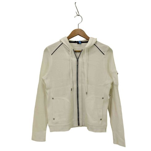 バーバリーロンドン BURBERRY LONDON ロゴプリント クロップド ジップパーカー レディース JPN:2