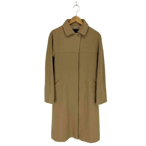 キャラオクルス CARA O CRUZ cashmere カシミヤ100% 比翼 ステンカラーコート レディース JPN:9号