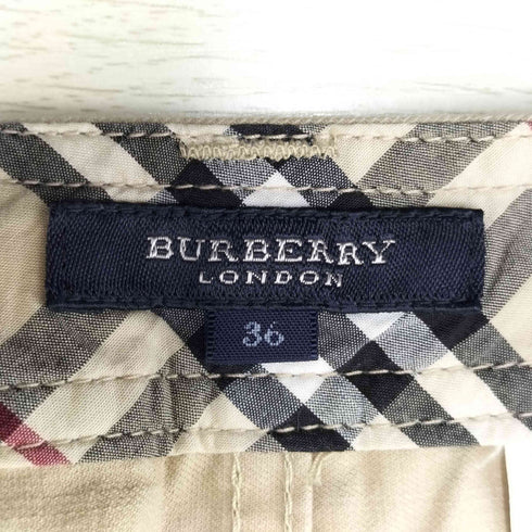 バーバリーロンドン BURBERRY LONDON 裾ボタン スリムパンツ レディース 36