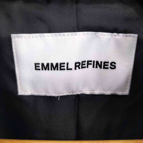 エメルリファインズ EMMEL REFINES EM ループツイード ダブルボタン ミディアムコート レディース S