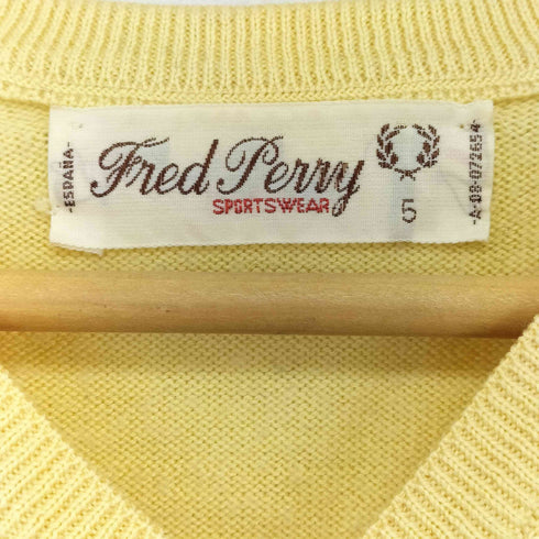 フレッドペリー FRED PERRY SPORTSWEAR 刺繍ロゴ Vネックニット メンズ 5