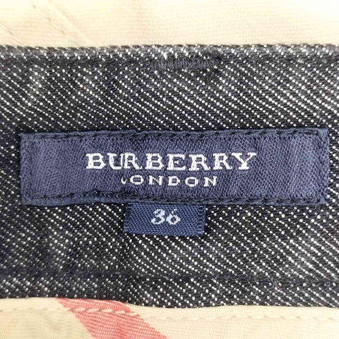 バーバリーロンドン BURBERRY LONDON セミフレアデニムパンツ ローライズ Y2K レディース 36