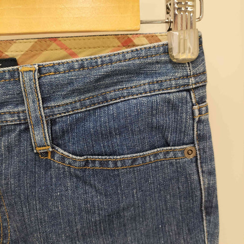 バーバリーロンドン BURBERRY LONDON セミフレアデニムパンツ ローライズ Y2K レディース 36