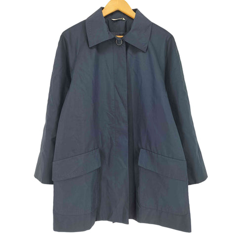 DELBA MADE IN ITALY シルク混比翼ステンカラーハーフコート レディース EUR:42