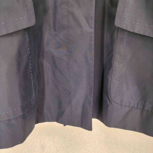 DELBA MADE IN ITALY シルク混比翼ステンカラーハーフコート レディース EUR:42