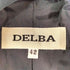 DELBA MADE IN ITALY シルク混比翼ステンカラーハーフコート レディース EUR:42