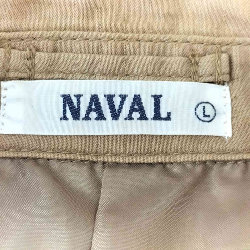 ナバル NAVAL 比翼ステンカラーコート メンズ L